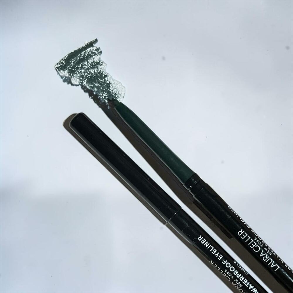 Laura Geller I-Care Waterproof Eyeliner in "Jungle" Set Of 2 New